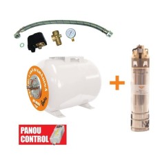 Pompa submersibila Ruris Aqua 101 + corp hidrofor 50 l, 750 W, adancime absorbtie 15 m, inaltime refulare 60 m, Dunarea 50 Litri