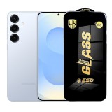 Folie de Protectie pentru Samsung Galaxy S25 Plus, TEO, Sticla Securizata ESD, Margini Negre, Rezistenta la Zgirieturi, Antistatica, 0.35 mm, Transpar