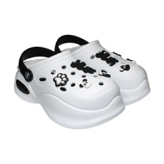 Papuci/saboti, clogs, pentru femei, spuma EVA, alb si negru, marimea 39, Jose Amorales GartenVIP DiyLine