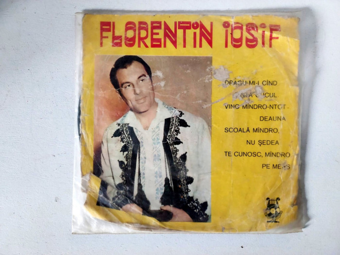 Disc mic vinil Florentin Iosif, 33RPM, Electrecord 1966