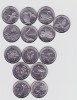 Moneda Transnistria 1 Rubla 2018-20 - UNC ( set x14 monede - specii protejate ), Europa