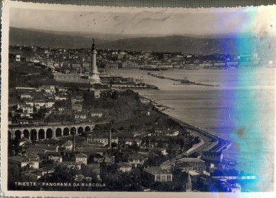 AD 698 C. P. VECHE- TRIESTE-PANORAMA DA BARCOLA-CIRC1949-MARGARETA FABIAN -CLUJ foto