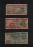Set Ghana 1000 + 2000 + 5000 cedis, Africa