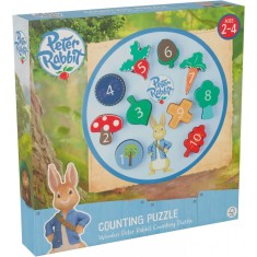 Puzzle Peter Rabbit cu numere Orange Tree Toys 10 piese