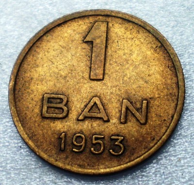 7.433 ROMANIA RPR 1 BAN 1953 foto