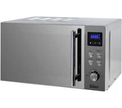 Cuptor cu microunde digital Zilan ZLN1238, Putere 700W, Capacitate 20L, Functie de dezghetare, Panou din inox, Afisaj digital foto