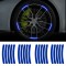 Set 20 bucati Elemente Reflectorizante &quot;Wheel Arch&quot; pentru autoturisme, biciclete, motociclete, atv-uri, scutere, culoare Albastra