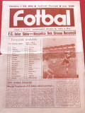 Program meci fotbal FC INTER SIBIU - MECANICA FINA STEAUA BUCURESTI(07.12.1986)
