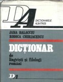 Dictionar de lingvisti si filologi romani - Jana Balacciu