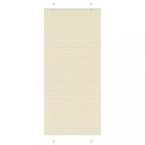 vidaXL Jaluzea plisată Crem 85x200cm Lățime țesătură 84,4 cm