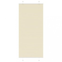 vidaXL Jaluzea plisată Crem 85x200cm Lățime țesătură 84,4 cm 4015310