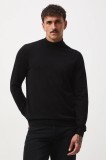 Medicine pulover barbati, culoarea negru, light, cu turtleneck