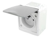 Conector Alimentare AC 250VAC 16A Gri