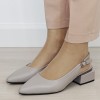 Pantofi gri comozi din piele naturala BY6889-6 02, 37