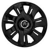 Cumpara ieftin Set 4 capace roti Supernova black laquered R16 Compatibil Cu Citroen