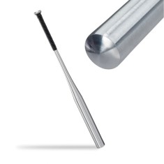 Bata de baseball IdeallStore&reg;, aluminiu, 80 cm, argintiu