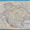 Harta Austro-Ungaria, cu reprezenatre a Transilvaniei si Bucovinei, tipar c.1880