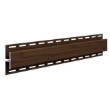 Profil imbinare H Vox SVP-18, pentru lambriu exterior, PVC, nuc, 3.05 m
