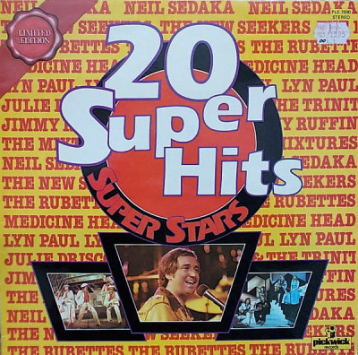 VINIL Various &amp;lrm;&amp;ndash; 20 Super Hits - Super Stars (VG+) foto