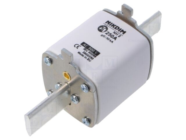 Siguranță industrială 250A 800V AC gG NH2 NIKDIM LTD