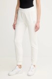 United Colors of Benetton pantaloni de trening culoarea alb, cu imprimeu, 31NB3F04E