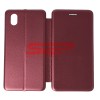 Husă Flip Cover Round Samsung Galaxy A01 Core Wine - Protecție Premium
