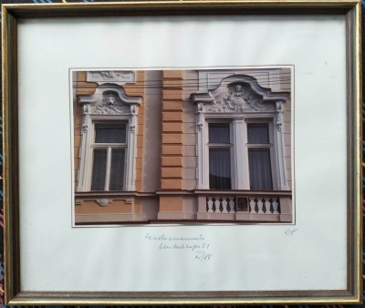 Tablou cu ornamente de fereastră din Korneuburg - fotografie de Herta Kappel foto