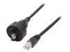 Cablu Ethernet BULGIN 3m Aurit IP68, RJ45, 8 pini, Poliamida, Model PX0837/3M00