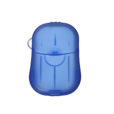 Mini cutie de sapun din hartie, flippy, de unica folosinta, portabila, potrivit pentru calatorii, 20 buc, albastru