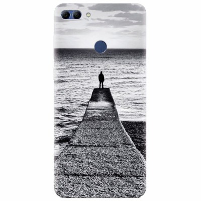 Husa silicon pentru Huawei Y9 2018, Abstract Dock Man Grey foto