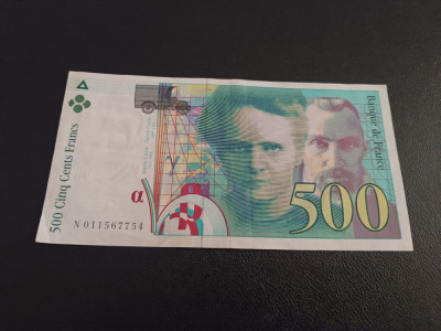 Bancnota 500 Francs Franța foto