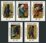Suriname 1971 - Copii, jocuri, Brueghel, picturi, arta, serie neuzata