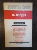 N.IORGA INTERPRETAT DE