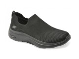 Cumpara ieftin Pantofi sport SKECHERS negri, GO WALK ARCH FIT 2.0, din material textil