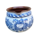 VAS VINTAGE DIN CERAMICA, LUCRAT SI DECORAT MANUAL
