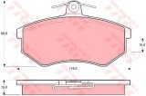 Set placute frana,frana disc VW PASSAT (3A2, 35I) (1988 - 1997) TRW GDB430