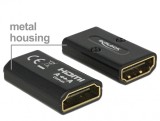 Adaptor HDMI M-M carcasa metalica 4K, Delock 65659