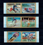 Ajman 1971 - Rotary, supratipar pe Jocurile Olimpice Sapporo, serie nedantelata neuzata