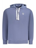 Hanorac barbati, cu mini logo brodat, Regular fit, albastru (Marime: L)