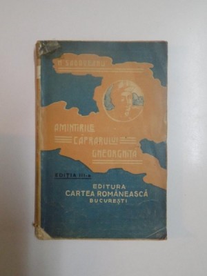 AMINTIRILE CAPRARULUI GHEORGHITA de MIHAIL SADOVEANU, EDITIA A III-A foto