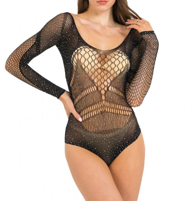 Body Shiny Star, Negru, S/M