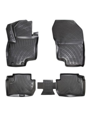 Set covorase auto din cauciuc tip tavita Mitsubishi Outlander Phev (Plug-In Hybrid) III 2013-2019 foto