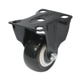 Roata fixa din PVC 50x24 mm, cu placa din otel, sarcina 40 kg