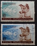 ROMANIA 1957, LP 447 Cățelușa Laika primul călător &icirc;n cosmos stampilat
