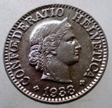 7.062 ELVETIA 10 RAPPEN 1938 B NICHEL