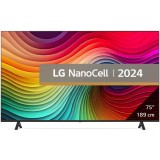 Televizor LG NanoCell 75NANO82T6B, 189 cm, Smart, 4K Ultra HD, Clasa G (Model 2024), 190 cm