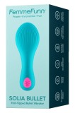 Vibrator Bullet Femme Funn Solia Turcoaz, 21 Moduri Vibratie, Waterproof, Incarcare Magnetica, Silicon