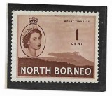 Borneo de Nord - Regina Elizabeth II &amp; Motive locale, 1954-1957 - valoare neobliterata