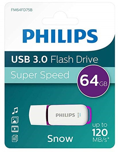 Memory Stick Usb 3.0 - 64gb Philips Snow Edition