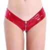 Bikini cu Fermoar Strip Me, Wetlook, Rosu, XL